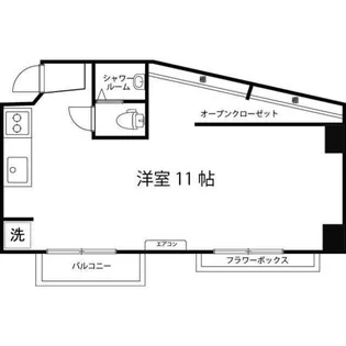 中野パークス【2階】の間取り