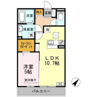 サンシスト【1階】の間取り