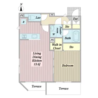 Patio【1階】の間取り