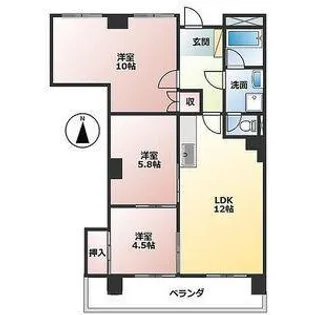 中央タワーズ Riho大垣【7階】の間取り