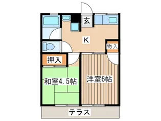 シティハイム高橋【1階】の間取り