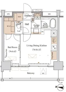 ブランシエスタ木場【2階】の間取り