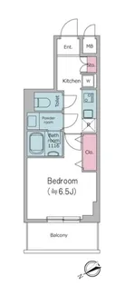 エルスタンザ清澄白河【3階】の間取り