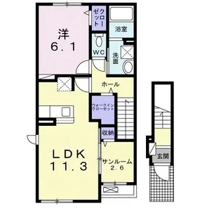 サンフェスタ【2階】の間取り