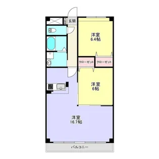 サニーコート【2階】の間取り