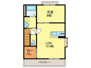 サンハイム麦野【2階】の間取り