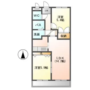 ドラウプニール【2階】の間取り