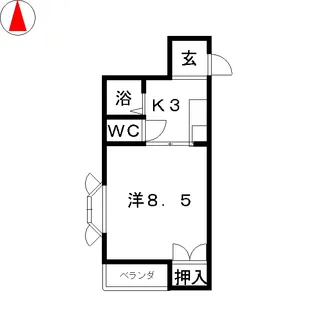 マンション司 II【2階】の間取り