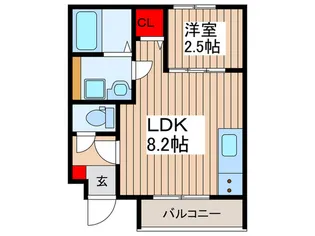 グレイシャス白岡【1階】の間取り