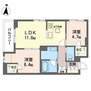 リラフォート【1階】の間取り