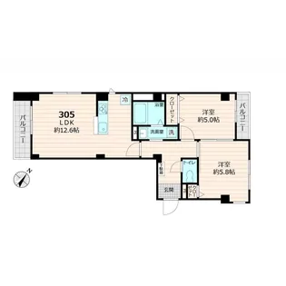 ラヴィデ香風園【3階】の間取り