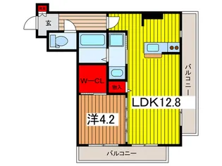 マリア クレール【1階】の間取り