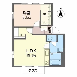 フレグランス水口【1階】の間取り