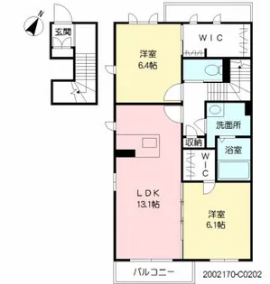 ドナートII【2階】の間取り
