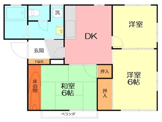 ル・レーブ聖 A棟【2階】の間取り