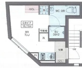 プラティーク神楽坂dual【3階】の間取り