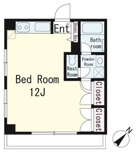 Mon-Repos モン・ルポ【4階】の間取り