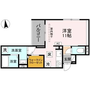 フローリッシュ【1階】の間取り