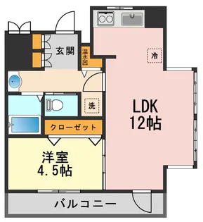 フローレス東松本【2階】の間取り