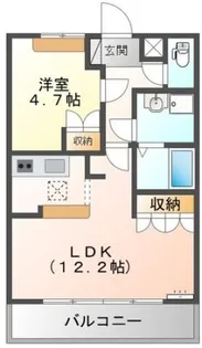 コートヴェール中島田II【1階】の間取り