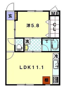 Signpostサザンネイビー【1階】の間取り