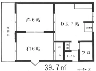 マイコート【1階】の間取り