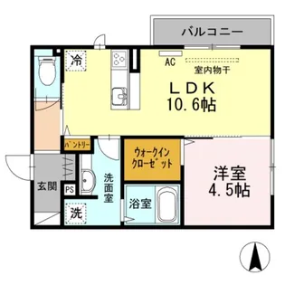 カルム【3階】の間取り