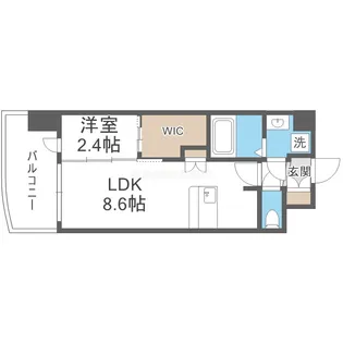 セレニテ阿波座ミラク【11階】の間取り