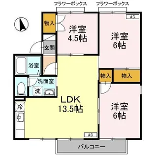 パークヴィレッジW【2階】の間取り