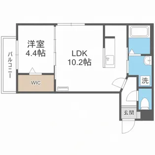 円山公園ビューアパートメント【4階】の間取り