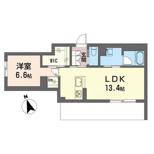 エスポワール武蔵浦和【1階】の間取り