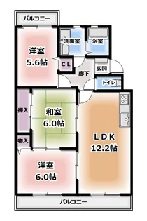 グランコートYS【1階】の間取り