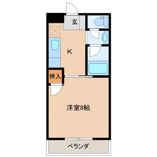 サングレイス【1階】の間取り