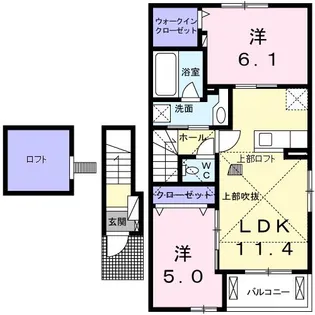 アメリ【2階】の間取り