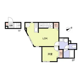 WoodCrest大井Residence【2階】の間取り