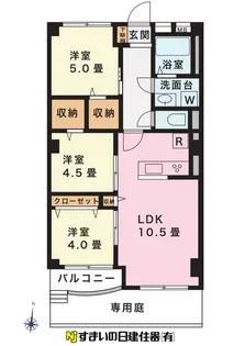 松栄上落合マンション【1階】の間取り
