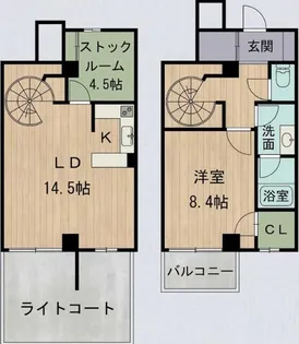 フォンテーヌ駒沢の間取り