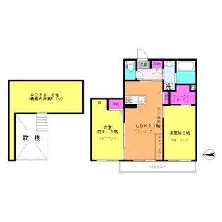 モンレーヴ青葉台【2階】の間取り