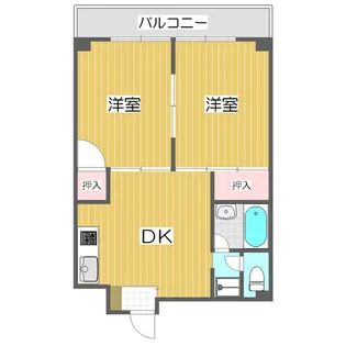 アークハイム川島【5階】の間取り