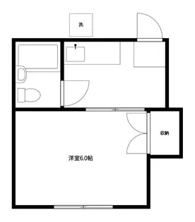 コーポ福田B棟【1階】の間取り