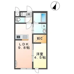 仮)貝津町新築アパート【1階】の間取り