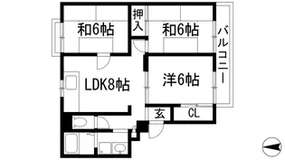サンハイツ実穂【2階】の間取り