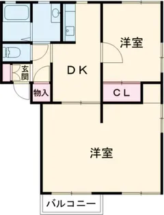 ニューフォーブルA【2階】の間取り