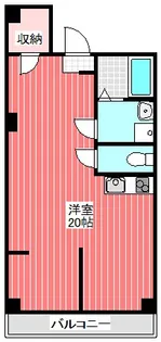 パラダイスヴィラ【7階】の間取り