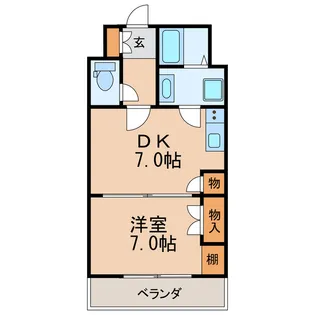 久屋グリーンビル【9階】の間取り