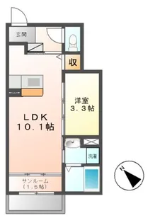 ベルシエロ B棟【1階】の間取り