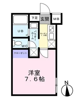 クレシエンテ大和町【4階】の間取り