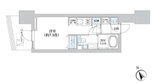 ライオンズフォーシア五反田【11階】の間取り