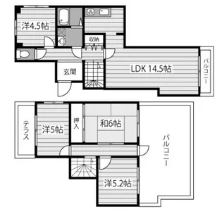 グランシャトー城北の間取り