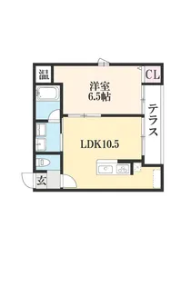 甲賀町レフレール【1階】の間取り